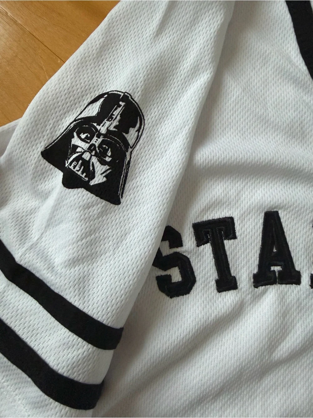 Star Wars White & Black Baseball Jersey - Picture 5 of 6